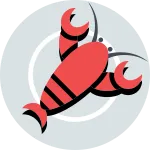 Plate Lobster SVG Icon